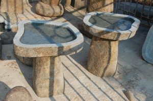 GGV256 Décoration de jardin unique, pierre de rivière naturelle spéciale, bain d'oiseaux, pot à boire pour oiseaux, petit <span class=keywords><strong>bassin</strong></span> en pierre pour l'extérieur - Product Image 6