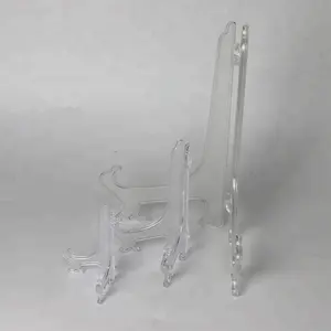 모듬 Clear Plastic Display 판 Shield 이젤 3 인치 패션 웨딩 표 수 (서 플라스틱