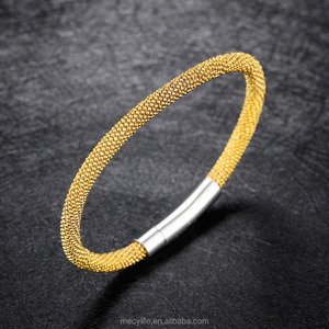 MECYLIFE Mới Nhất Vòng Đeo Tay Từ Clasp Thép Không Gỉ Lưới Vòng Đeo Tay - Product Image 5