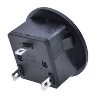 Boxin CE untuk Soket Dinding Multifungsi Universal AC EU/US/AUS/UK 13A 250V Tipe Bulat 3pin ABS Tembaga Hitam SS-801-1