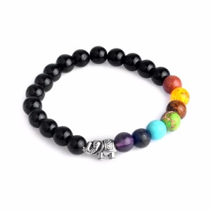 2018 vogue bijoux bracelets hommes pierre volcanique bracelet - Product Image 2