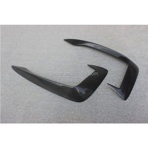 De fibra de carbono frontal Exterior faros antiniebla párpado de la luz de niebla de la ceja cubierta de la lámpara adornos para Audi A4 S4 B9 2017, 2018, <span class=keywords><strong>2019</strong></span>, coche de carreras - Product Image 5