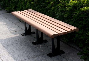Banc en composite WPC à haute résistance, barre en teck, tube en bois 57*32mm - Product Image 5