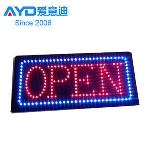 NOI Prezzo Poco Costoso Della Fabbrica Campione <span class=keywords><strong>Libero</strong></span> HA CONDOTTO il Segno Aperto <span class=keywords><strong>in</strong></span> Magazzino Acrilico Display A LED 10*19" - Product Image 6