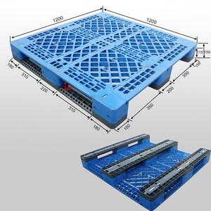 40 "x 48" đơn phải đối mặt với 4-<span class=keywords><strong>way</strong></span> Heavy Duty nhựa Kệ <span class=keywords><strong>Pallet</strong></span> với 8 ống thép 6t tĩnh tải công suất - Product Image 4