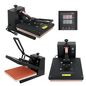 Machine d'imprimante à sublimation de vente chaude 38x38 machine de transfert de presse à chaud pour T-shirts plats et assiettes