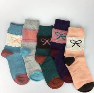 Winter Ladies extra Thick Warm Rabbit Wool Blend Christmas Deer Tree <strong>Cat</strong> Lovely Wool <strong>Socks</strong> Wholesale - Product Image 5
