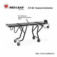 Chariot de cadavre d'hôpital d'équipement médical civière de transport funéraire