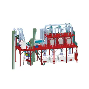 Industrial conservation energy maize corn mill manufacturer low price on sale/50T superfine and semolina processing machine