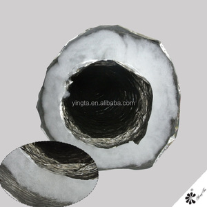 Ducto <span class=keywords><strong>de</strong></span> Aislamiento Redondo Flexible <span class=keywords><strong>de</strong></span> Papel <span class=keywords><strong>de</strong></span> <span class=keywords><strong>Aluminio</strong></span> para Uso Comercial y Residencial Montado en el Techo - Product Image 3
