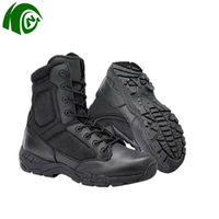 Bottes de randonnée KANGO, bottes à usage tactique, fabrication en usine, bottes en cuir noir de haute qualité pour hommes, protection personnelle