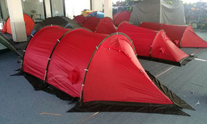 Tentes de camping pliables à double couche haut de gamme pour 3 personnes, légères, en nylon ripstop 40D traité au polyuréthane silicone - Product Image 2