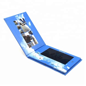 Fabricante de Folletos de Video en Formato Panorámico, Mini Pantalla LCD de 7 Pulgadas, Libro de Video, Marco de Fotos Digital para Publicidad de Bodas - Product Image 4