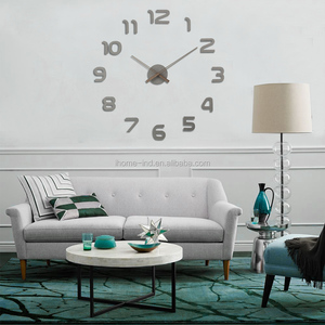 2023New 3d DIY Wall <strong>Clock</strong> Sticker Decorative <strong>Large</strong> Size Color Wooden Wall <strong>Clock</strong> - Product Image 6