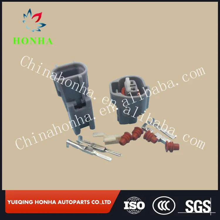 DJ70221Y-2.2 2 Pin 2.2 m male & female conector resistente al agua Coche de la boquilla de Aceite para Toyota Honda coche