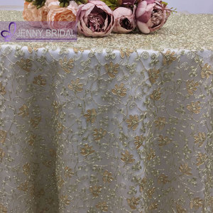 TC301Aファンシーテーブルクロス生分解性使い捨てテーブルクロス刺繍テーブルクロス - Product Image 4