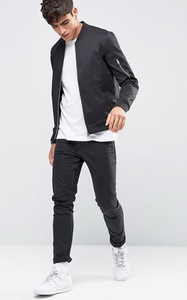 2017 Custom hombres ropa muscle fit bomber <span class=keywords><strong>chaqueta</strong></span> con manga - Product Image 4