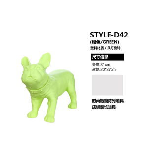 Toptancılar fiberglas beyaz moda hayvan ekran pet köpek bulldog heykelleri manken mankeni modeli için satış - Product Image 6
