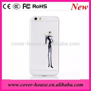 Multi estilo <span class=keywords><strong>del</strong></span> cráneo <span class=keywords><strong>del</strong></span> hombre Cases transparente Crystal Clear PC <span class=keywords><strong>del</strong></span> teléfono celular de plástico para el iPhone 6 más - Product Image 1