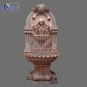 Gran decoración de jardín, talla de piedra, <span class=keywords><strong>estatuas</strong></span> de mujer romana, escultura de Ángel de mármol blanco, fuente de nivel para cuadrado - Product Image 6