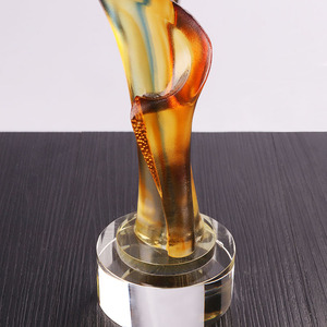 New Style Factory Custom ized LOGO Personality Trophy Award Farbe Hochwertiger K9 Crystal <span class=keywords><strong>Glass</strong></span> Trophy Award - Product Image 5