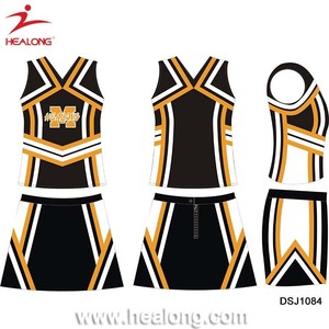 Sublimation Filles <span class=keywords><strong>Glee</strong></span> <span class=keywords><strong>Cheerleader</strong></span> Costume Maillots Uniformes Et Jupes - Product Image 3