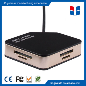 Portable Conception USB Hub 3.1 Type C Lecteur de Carte pour <span class=keywords><strong>Apple</strong></span> Nouveau MacBook 12/Nokia N1/<span class=keywords><strong>Chromebook</strong></span> Pixel 2015 - Product Image 2