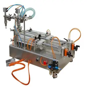 Fabriek Prijs G1WY Dubbele Kop Semi Automatische Glazen Fles Vulmachine Voor Vloeibare
