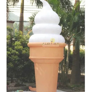 Cono de helado inflable gigante para publicidad, modelo de helado inflable