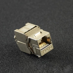 10g 180 grados sin herramientas CAT6A blindado <span class=keywords><strong>STP</strong></span>/FTP Keystone Module Jack - Product Image 5