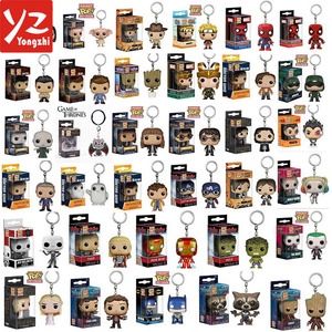 Funko pop película personaje <span class=keywords><strong>llaveros</strong></span>/hacer <span class=keywords><strong>llaveros</strong></span> personalizados PVC/hacer personalizado funko pop película carácter - Product Image 2