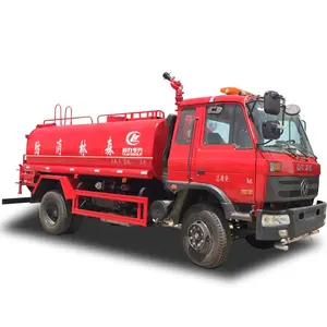 DFAC 4x2 small water tank fire rescue fighting trucks price Water spray extinguishing train