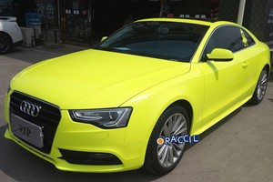 Ropa del coche de 1.52*20 m con air release estirable Película Del Abrigo Del Coche Del Vinilo de color amarillo Fluorescente - Product Image 5