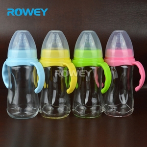 Biberón de Vidrio Antiguo con Diseño Elegante en Forma de Pene, Color Naranja, 240 ml - Product Image 2