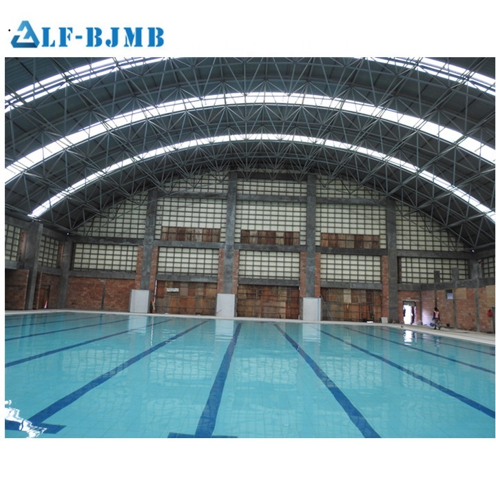 Couverture en Polycarbonate Préfabriquée Structure En Acier Auvent De Piscine