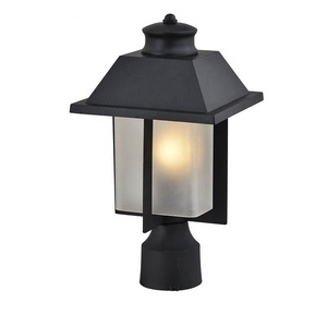Lampade da parete impermeabili da strada moderne lampade da giardino in vetro di alluminio 220V <span class=keywords><strong>lampadine</strong></span> a incandescenza illuminazione esterna giardino sabbia nera - Product Image 6