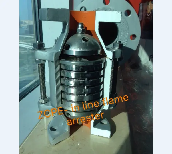 मध्यम दबाव उच्च तापमान में Zhenchao लाइन लौ Arrestor विस्फोट Arrestor Oxegyn लौ Arrestor