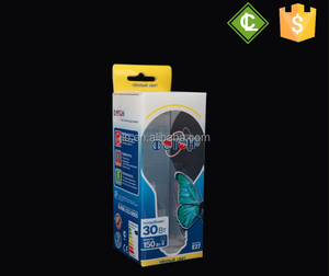 플라스틱 투명 PET/PVC 인쇄 포장 접이식 LED 전구 상자 - Product Image 4