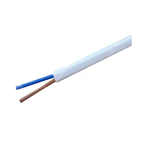 300V h03vvh2-f 2x0.5mm2 enduit de pvc câble d'alimentation vde câble plat