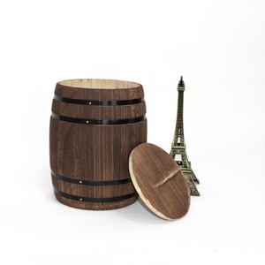 <span class=keywords><strong>Mini</strong></span> <span class=keywords><strong>baril</strong></span> de stockage des aliments sur mesure, g, en <span class=keywords><strong>bois</strong></span>, pour café en grains - Product Image 2