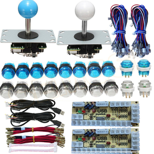 Machines de jeux d'arcade BRICOLAGE pièces ensemble <span class=keywords><strong>2</strong></span> pièces manettes et 16 pièces boutons poussoirs - Product Image 2