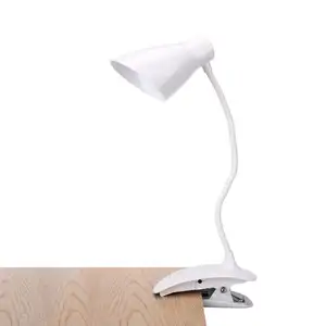 LED Dimmable Table Lamp USB Charge Reading Lamp with Desk Control Touch Clip Lamp