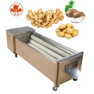 Fruit Apple Palm dates brush cleaning machine / dates washing machine / dates soft brush roller cleaner washer machine