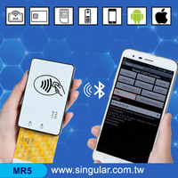Lector NFC RFID sin contacto para Android, compatible con ISO14443, BT 4.0 LE, Micro-USB 2.0 para interfaces de modo, color blanco, para vending