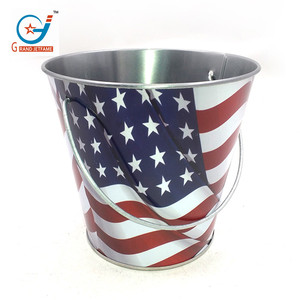 Ember Lilin Logam Perawatan Ember Lilin Logam Warna-warni dengan Pegangan - Product Image 3