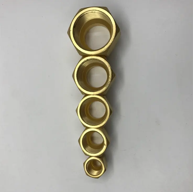 Factory High quality brass flare nuts as air conditioner spare part