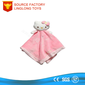 Manta para dormir infantil personalizada, edredón de felpa de conejo azul, Animal de dibujos animados, conejo de peluche, toalla de Saliva - Product Image 5