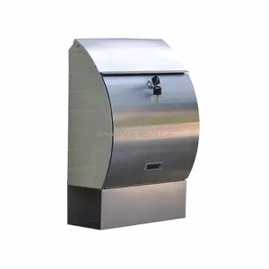 Modern Residential 304 Stainless Steel Letterbox Mailbox Postbox