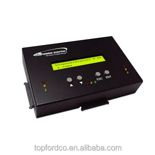 Duplicador de disco duro portátil HDD SDD, copiadora, 2 objetivos