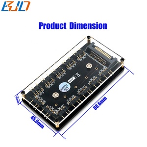 12 Way <span class=keywords><strong>Rgb</strong></span> Argb <span class=keywords><strong>Fan</strong></span> Hub 5V 3pin Led <span class=keywords><strong>Controller</strong></span> Met Pmma Case En Magnetische Impasse - Product Image 5
